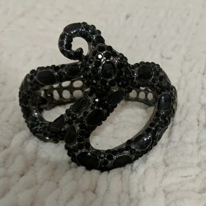 Black snake crystal bracelet